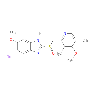 COc1ccc2c(c1)[nH]c(n2)[S@@](=O)Cc1ncc(c(c1C)OC)C.[Na]