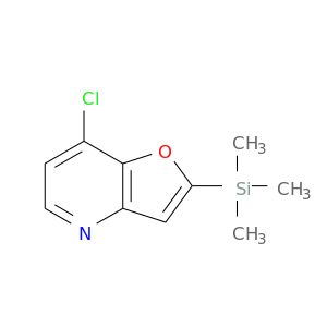 Clc1ccnc2c1oc(c2)[Si](C)(C)C