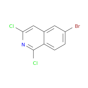 Brc1ccc2c(c1)cc(nc2Cl)Cl