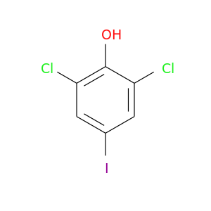 Ic1cc(Cl)c(c(c1)Cl)O
