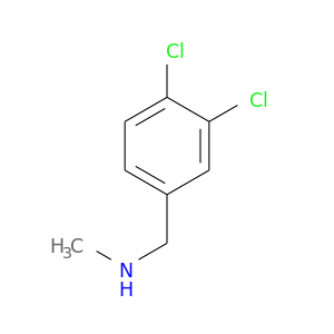 CNCc1ccc(c(c1)Cl)Cl