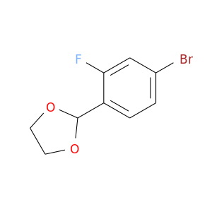 Brc1ccc(c(c1)F)C1OCCO1