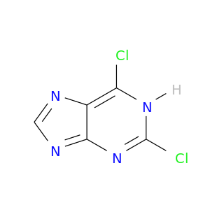 Clc1nc(Cl)c2c(n1)nc[nH]2