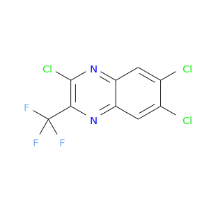 Clc1cc2nc(c(nc2cc1Cl)Cl)C(F)(F)F