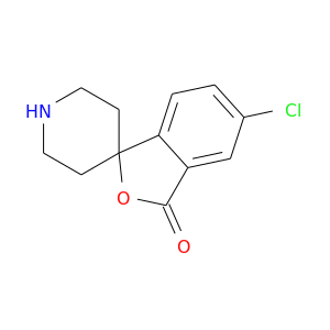 Clc1ccc2c(c1)C(=O)OC12CCNCC1