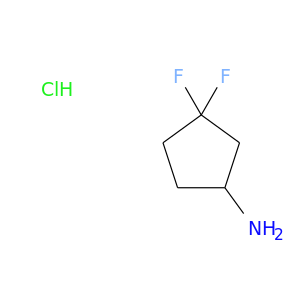 NC1CCC(C1)(F)F.Cl