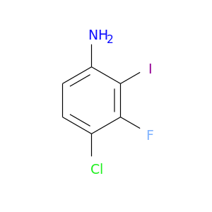 Clc1ccc(c(c1F)I)N