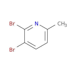 Cc1ccc(c(n1)Br)Br
