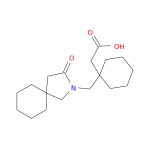 OC(=O)CC1(CCCCC1)CN1CC2(CC1=O)CCCCC2