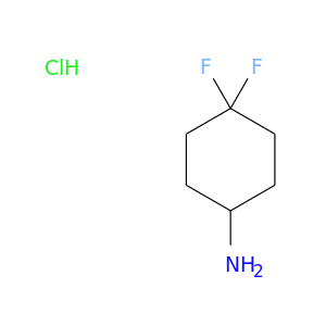 NC1CCC(CC1)(F)F.Cl