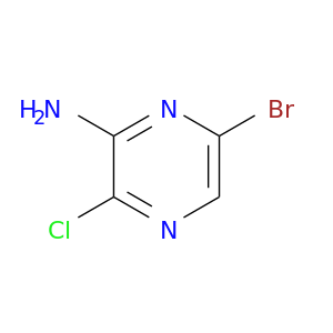 Brc1cnc(c(n1)N)Cl