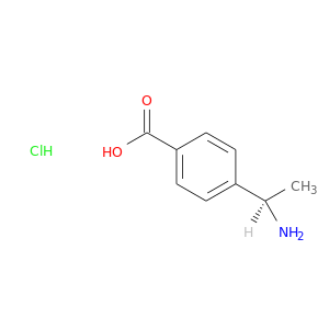 C[C@H](c1ccc(cc1)C(=O)O)N.Cl