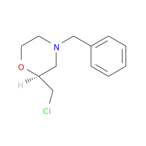 ClC[C@H]1OCCN(C1)Cc1ccccc1