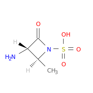 C[C@H]1[C@H](N)C(=O)N1S(=O)(=O)O