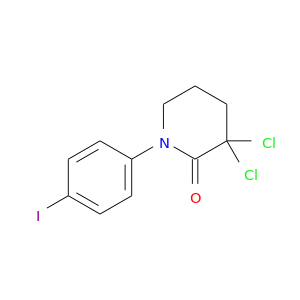 O=C1N(CCCC1(Cl)Cl)c1ccc(cc1)I