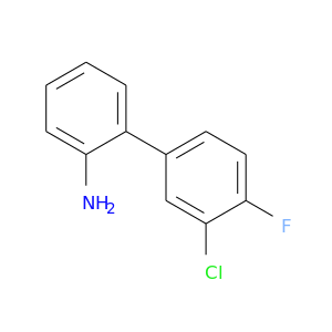 Nc1ccccc1c1ccc(c(c1)Cl)F