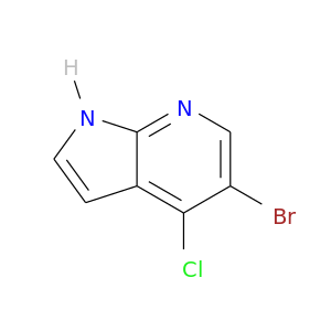 Brc1cnc2c(c1Cl)cc[nH]2
