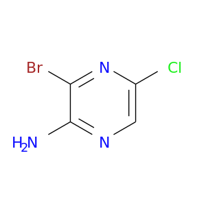 Clc1cnc(c(n1)Br)N