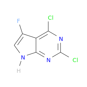 Clc1nc(Cl)c2c(n1)[nH]cc2F