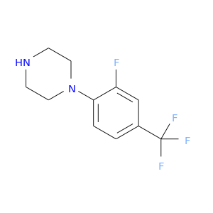 Fc1cc(ccc1N1CCNCC1)C(F)(F)F