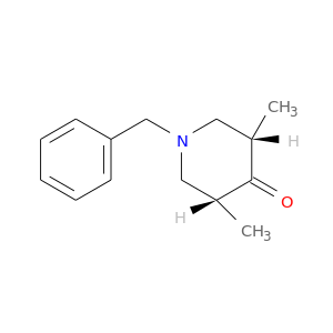 C[C@@H]1CN(C[C@@H](C1=O)C)Cc1ccccc1