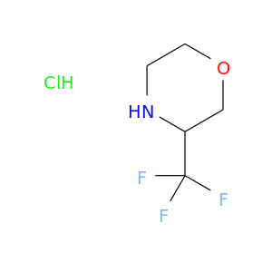 FC(C1NCCOC1)(F)F.Cl