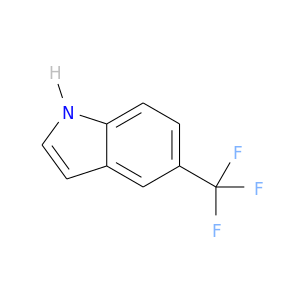 FC(c1ccc2c(c1)cc[nH]2)(F)F