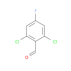 O=Cc1c(Cl)cc(cc1Cl)F