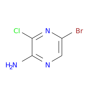 Brc1cnc(c(n1)Cl)N