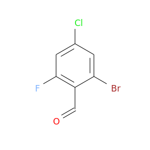 O=Cc1c(F)cc(cc1Br)Cl