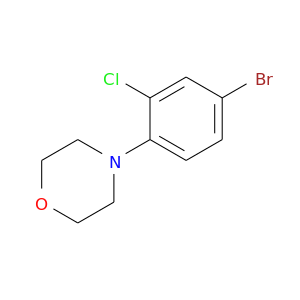 Brc1ccc(c(c1)Cl)N1CCOCC1