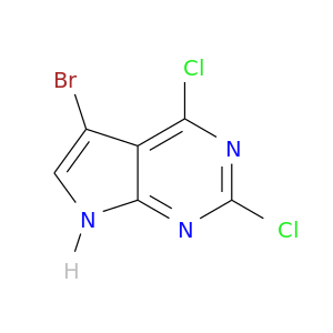 Clc1nc(Cl)c2c(n1)[nH]cc2Br