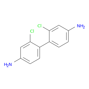 Nc1ccc(c(c1)Cl)c1ccc(cc1Cl)N