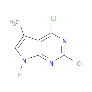 Clc1nc(Cl)c2c(n1)[nH]cc2C