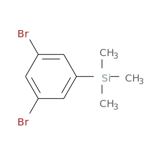 Brc1cc(cc(c1)Br)[Si](C)(C)C
