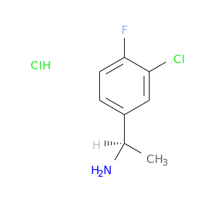 C[C@H](c1ccc(c(c1)Cl)F)N.Cl