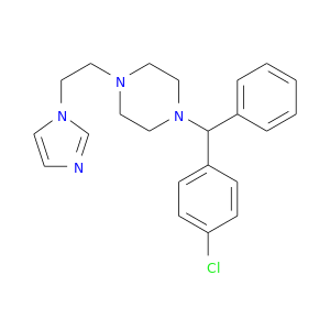 Clc1ccc(cc1)C(c1ccccc1)N1CCN(CC1)CCn1cncc1