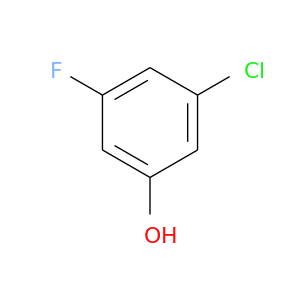 Oc1cc(F)cc(c1)Cl