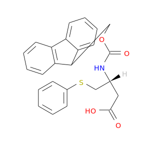 OC(=O)C[C@@H](NC(=O)OCC1c2ccccc2c2c1cccc2)CSc1ccccc1