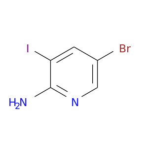 Brc1cnc(c(c1)I)N