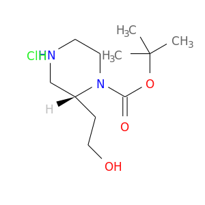 OCC[C@@H]1CNCCN1C(=O)OC(C)(C)C.Cl