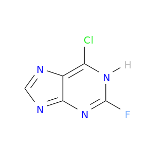 Fc1nc(Cl)c2c(n1)[nH]cn2