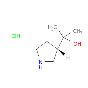 CC([C@@H]1CNCC1)(O)C.Cl