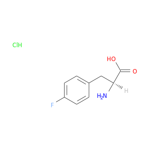 N[C@H](C(=O)O)Cc1ccc(cc1)F.Cl