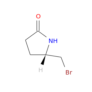 BrC[C@@H]1CCC(=O)N1