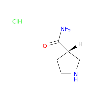 NC(=O)[C@@H]1CNCC1.Cl