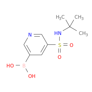 OB(c1cncc(c1)S(=O)(=O)NC(C)(C)C)O