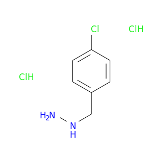 NNCc1ccc(cc1)Cl.Cl.Cl