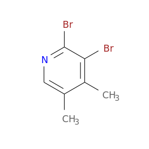 Cc1cnc(c(c1C)Br)Br