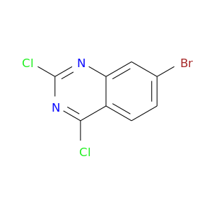 Brc1ccc2c(c1)nc(nc2Cl)Cl